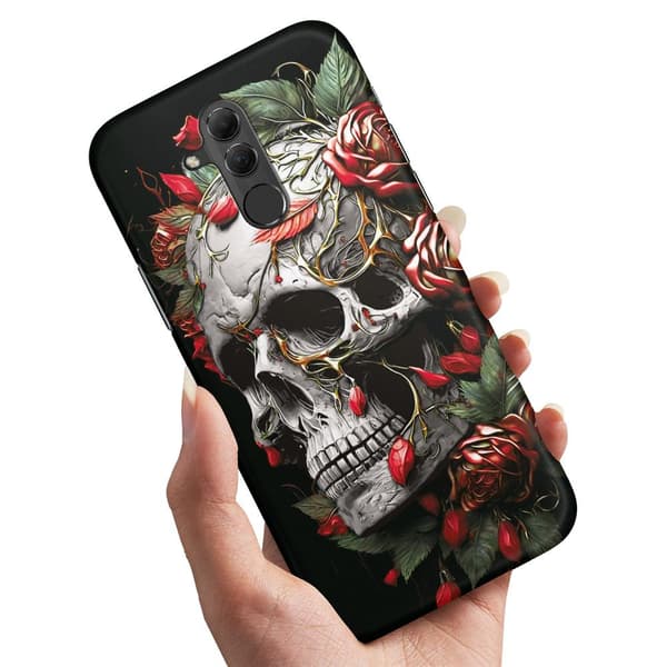 Huawei Mate 20 Lite - Cover/Mobilcover Skull Roses