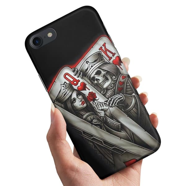 iPhone 5/5S/SE - Kuoret/Suojakuori King Queen Korttipakka