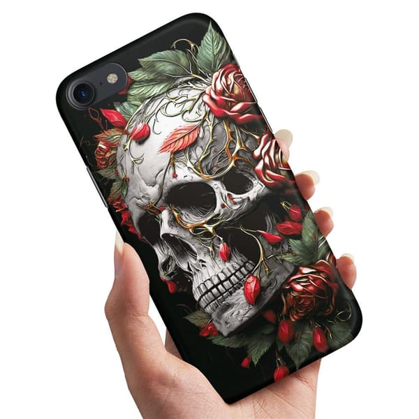 iPhone 6/6s - Cover/Mobilcover Skull Roses