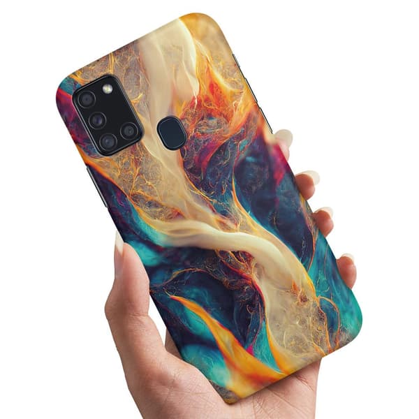 Samsung Galaxy A21s - Cover/Mobilcover Abstrakt Mønster