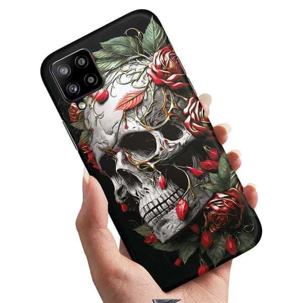 Samsung Galaxy A42 5G - Deksel/Mobildeksel Skull Roses