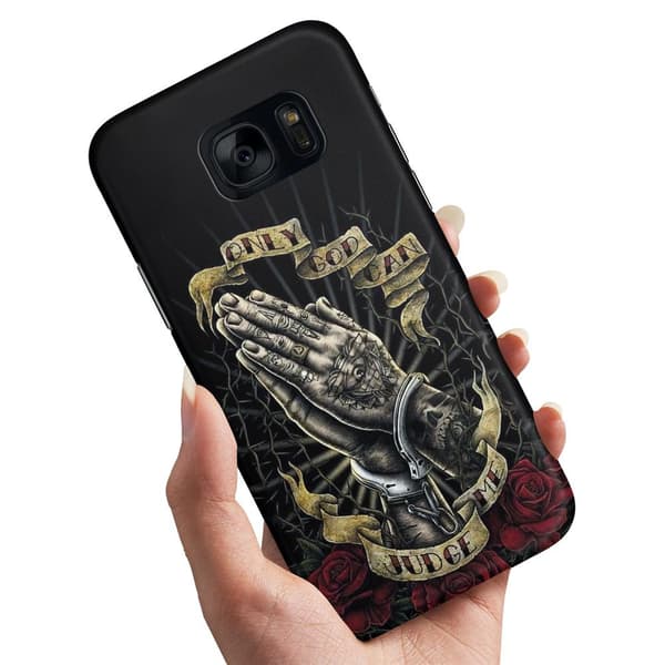 Samsung Galaxy S7 Edge - Cover/Mobilcover Only God Can Judge Me