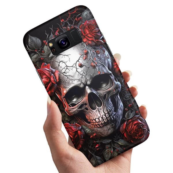 Samsung Galaxy S8 Plus - Deksel/Mobildeksel Skull Roses