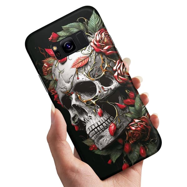 Samsung Galaxy S8 Plus - Deksel/Mobildeksel Skull Roses
