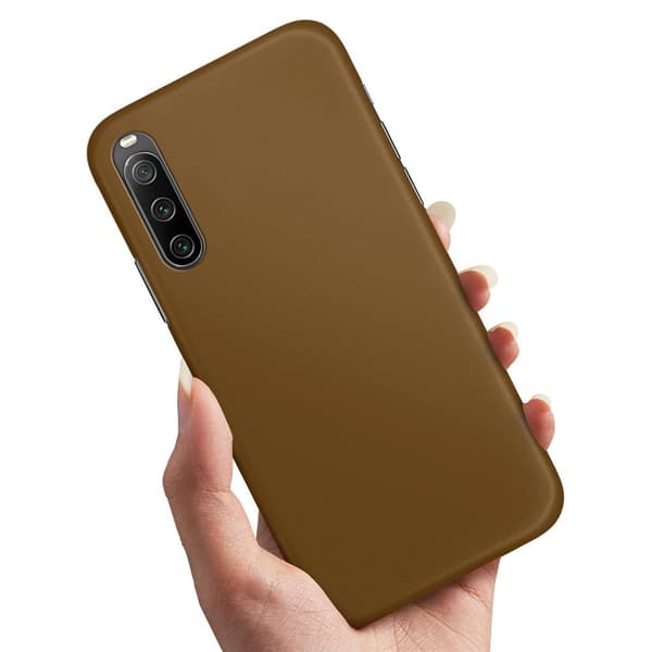 Sony Xperia 10 IV - Deksel/Mobildeksel Brun