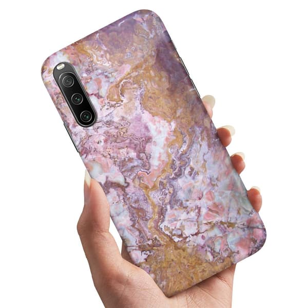Sony Xperia 10 IV - Deksel/Mobildeksel Marmor