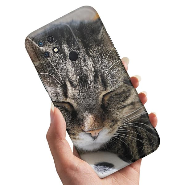 Xiaomi Redmi 10C - Skal/Mobilskal Sovande Katt