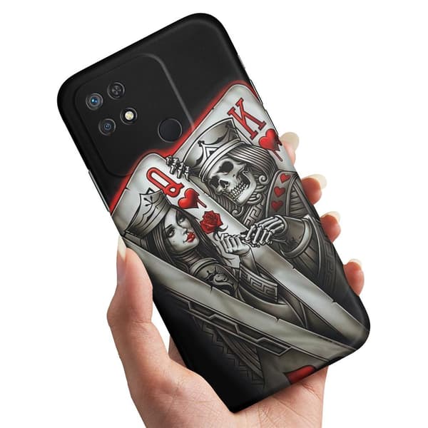 Xiaomi Redmi 10C - Cover/Mobilcover King Queen Kortspil