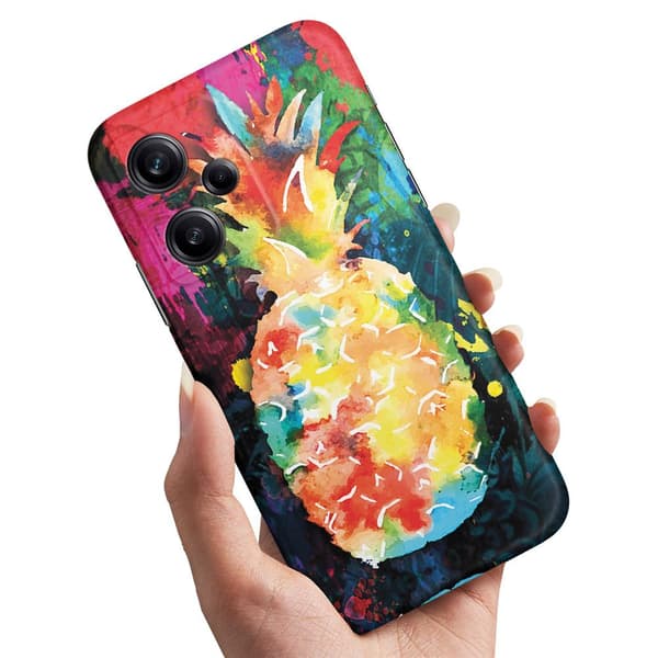 Xiaomi Redmi Note 12 5G - Cover/Mobilcover Regnbue Ananas