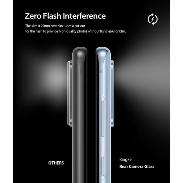 Ringke Samsung Galaxy S20 Kameran suoja Camera Protector Glass 3-pack