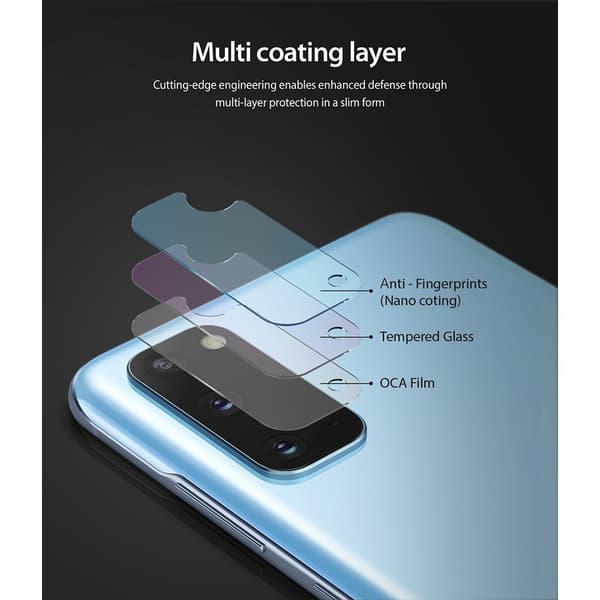 Ringke Samsung Galaxy S20 Kameran suoja Camera Protector Glass 3-pack