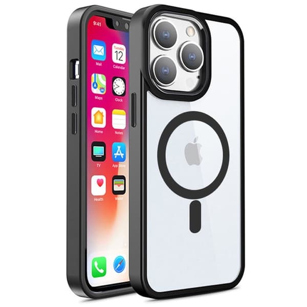 iPhone 14 Serien Silikonskal - Magsafe Transparent