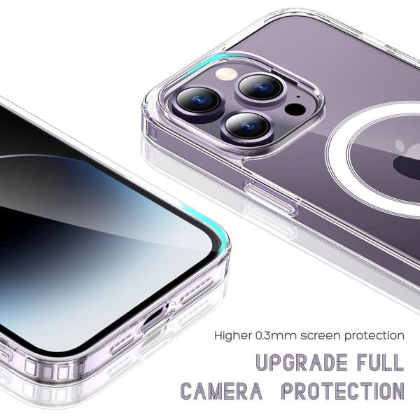 iPhone 13 -sarjan silikonikotelo - Magsafe läpinäkyvä