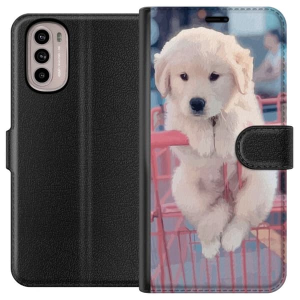 Motorola Moto G41 Lompakkokotelo Koira pennu