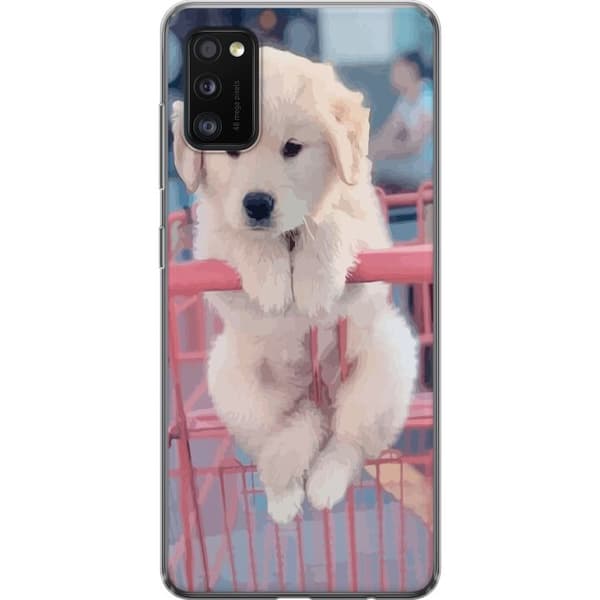 Samsung Galaxy A41 Genomskinligt Skal Hundvalp