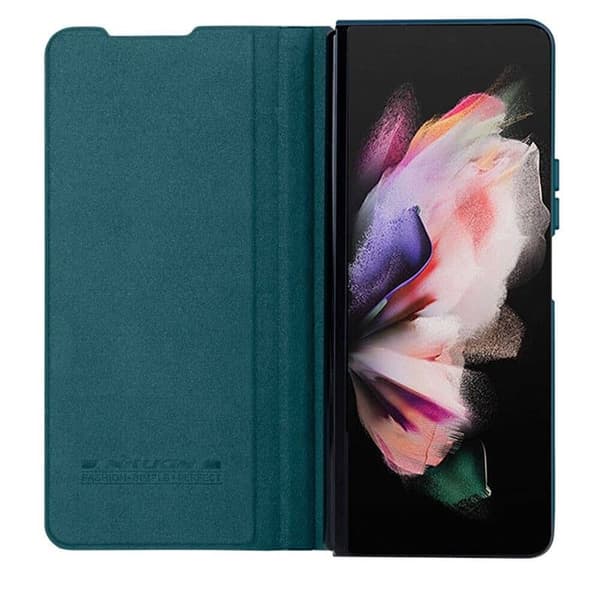 Nillkin Qin Pro cover Samsung Galaxy Z Fold 5 - Petrol