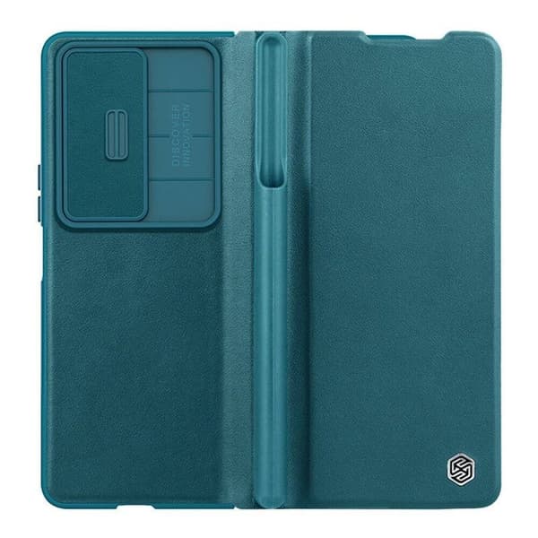 Nillkin Qin Pro deksel Samsung Galaxy Z Fold 5 - Petrol