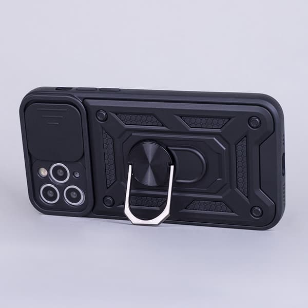 Defender-kotelo mobiilirenkaalla Samsung Galaxy M23 5G / M13 4G - musta