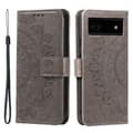 Pikkukuva 1 / 5: SKALO Google Pixel 7a Mandala lompakkokotelo - Harmaa