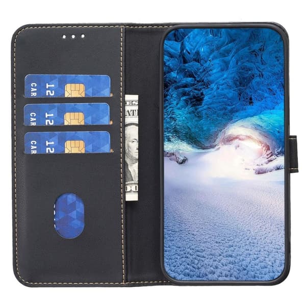 Google Pixel 7a BINFEN COLOR Embossed Plånboksfodral - Svart