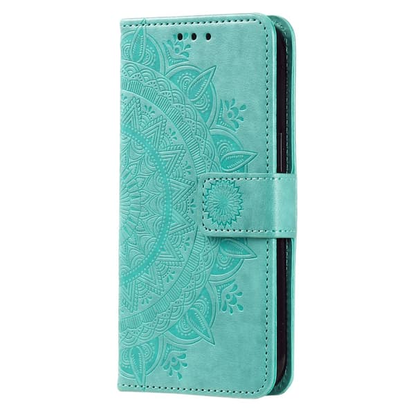 SKALO Google Pixel 7a Mandala lompakkokotelo - Turkoosi
