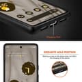 Pikkukuva 5 / 8: SKALO Google Pixel 7a Crocodile PU Nahka Hybrid Suojakuori - Sininen