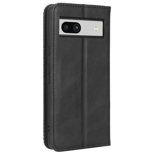 SKALO Google Pixel 7a Embossed Premium Plånboksfodral - Svart