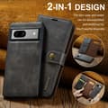 Pikkukuva 4 / 11: DG MING Google Pixel 7a 2-in-1 magneetti lompakkokotelo - Harmaa