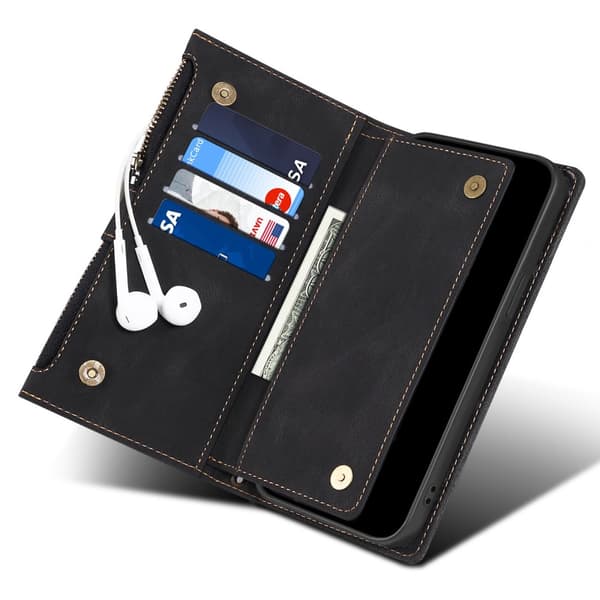 SKALO Google Pixel 7a ESEBLE Big Wallet Plånboksfodral - Svart