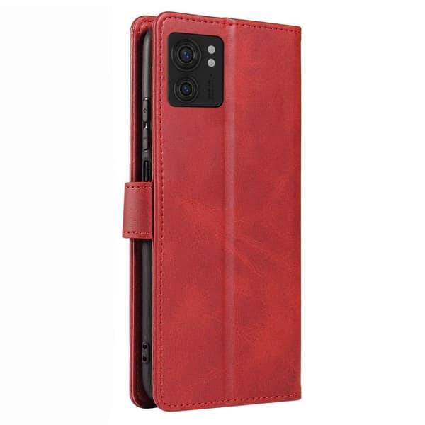 SKALO Motorola Edge 40 5G Premium Wallet Flip Cover - Rød
