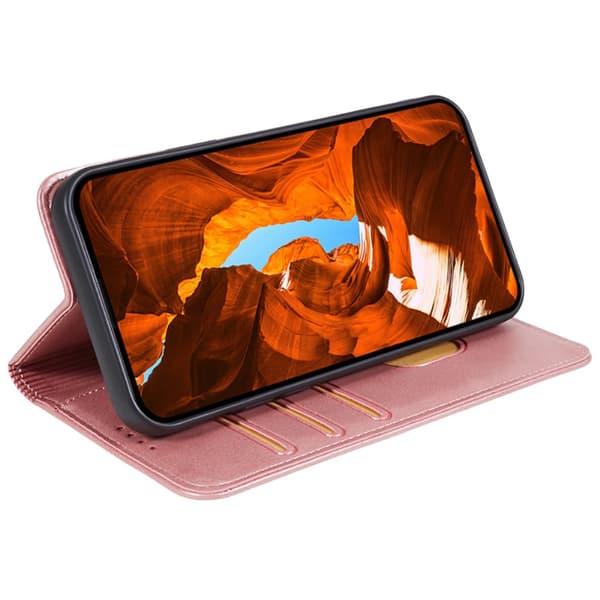 SKALO Motorola Edge 40 5G Premium Plånboksfodral - Roséguld