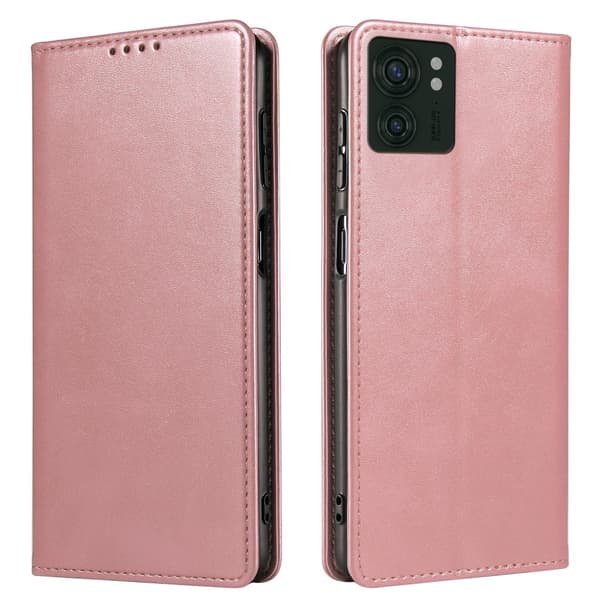 SKALO Motorola Edge 40 5G Premium Plånboksfodral - Roséguld