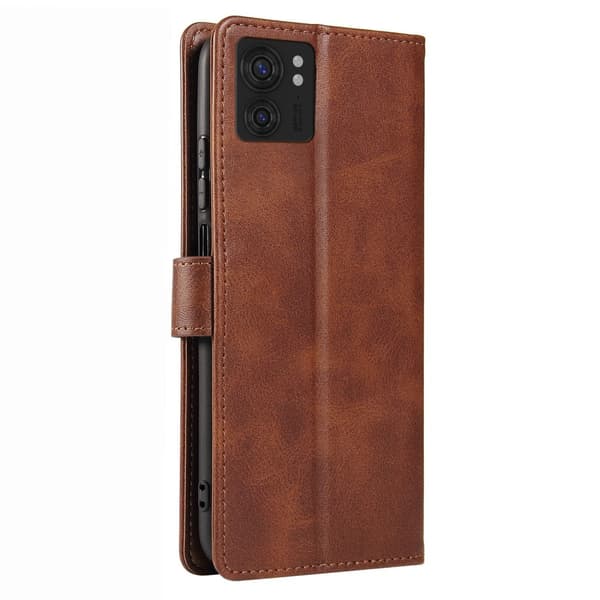 SKALO Motorola Edge 40 5G Premium Plånboksfodral - Brun