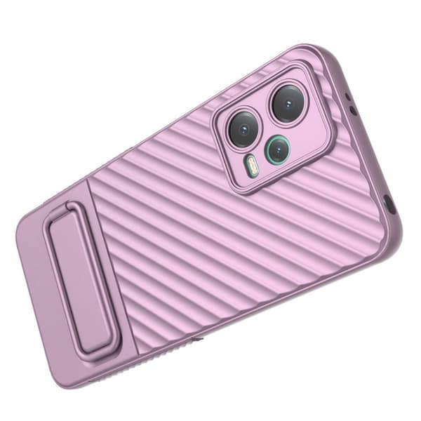 SKALO Xiaomi Redmi Note 12 5G Twill 2.0 TPU-kuori telineellä - Violetti