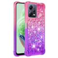 Pikkukuva 1 / 8: SKALO Xiaomi Redmi Note 12 5G Juoksuhiekka Glitter Sydämet TPU kuori - Pinkki-Violetti