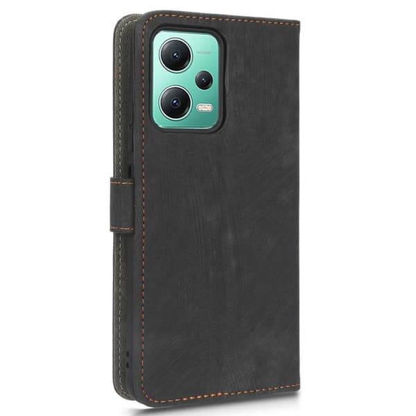 SKALO Xiaomi Redmi Note 12 5G Lompakkokotelo PU-nahkaa - Musta