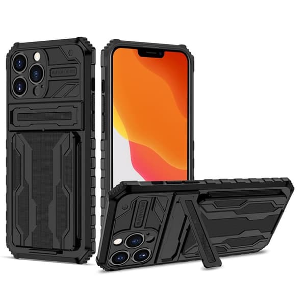 Google Pixel 6 Armor Cover / Etui med 3 kreditkortholdere