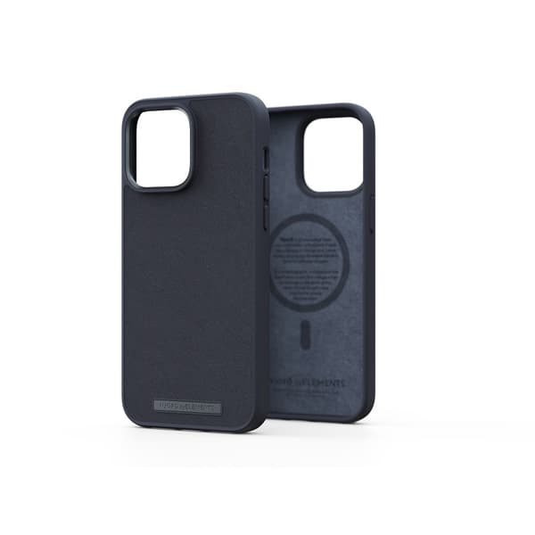 Njord by Elements iPhone 14 Pro Max Kuori Genuine Leather Case MagSafe Musta