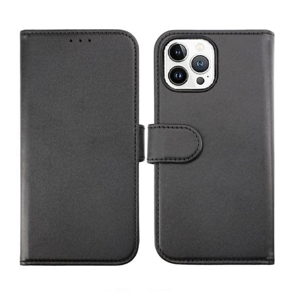 iPhone 14 Pro Plånboksfodral med Magnet – Svart