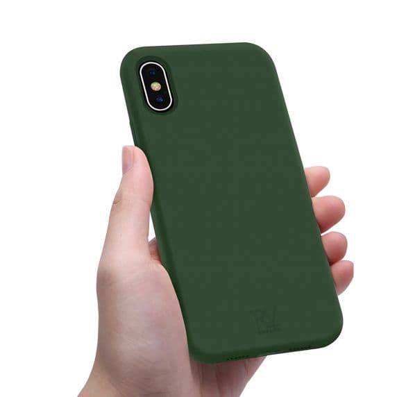 iPhone X/XS Skal i Silikon – Grön
