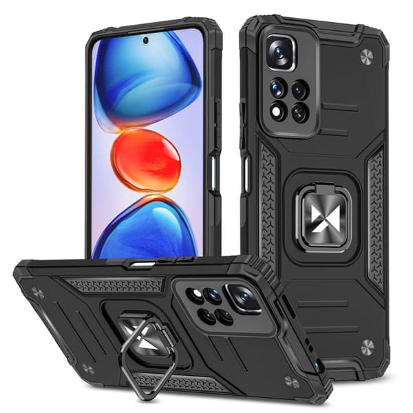 Wozinsky rengaspanssari panssaroitu hybridikotelo + magneettipidike Xiaomi Redmi Note 11 Pro 5G (Kiina) / Redmi Note 11 Pro + 5G