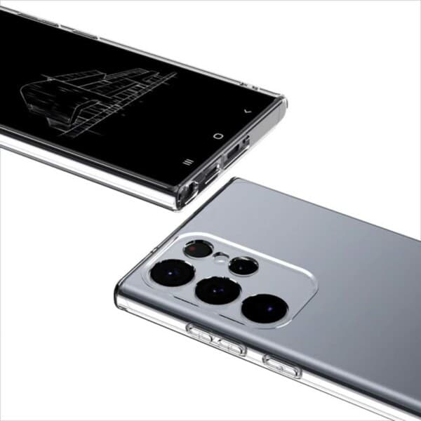 Galaxy S23 Ultra Genomskinligt Skal Tunt Transparent