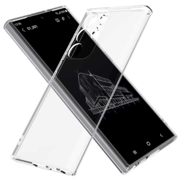 Galaxy S23 Ultra Genomskinligt Skal Tunt Transparent