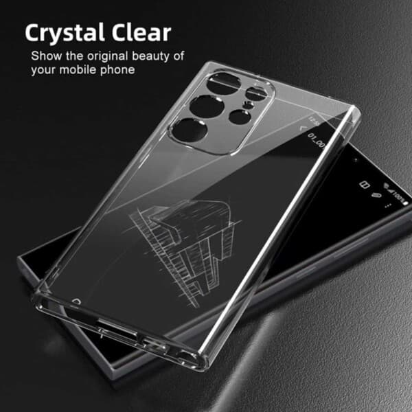 Galaxy S23 Ultra Genomskinligt Skal Tunt Transparent