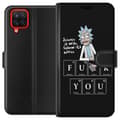 Miniatyrbillede 1 af 3: Samsung Galaxy A12 Tegnebogsetui Rick and Morty Fu*k You