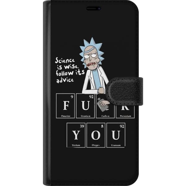 OnePlus 8T Plånboksfodral Rick and Morty Fu*k You
