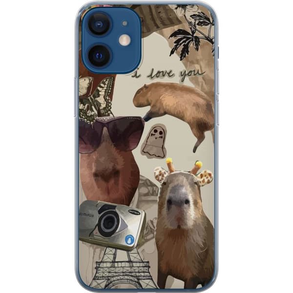 Apple iPhone 12  Gennemsigtig cover Capybara