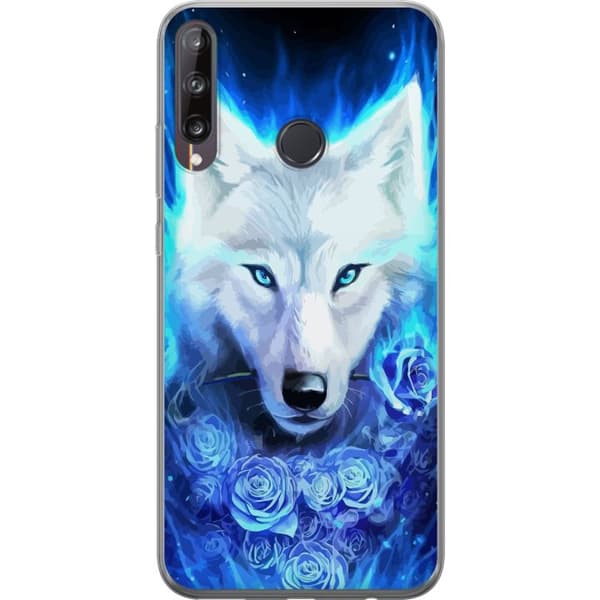 Huawei P40 lite E Läpinäkyvä kuori Susi