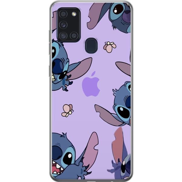 Samsung Galaxy A21s Genomskinligt Skal Stitch