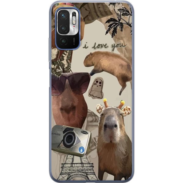 Xiaomi Redmi Note 10 5G Läpinäkyvä kuori Capybara